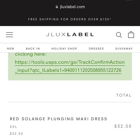 Juxlabel red plunging maxi dress - Picture 6 of 6